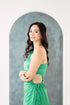 GS Party: Renee One Shoulder Pleated Dress with Cutout Details